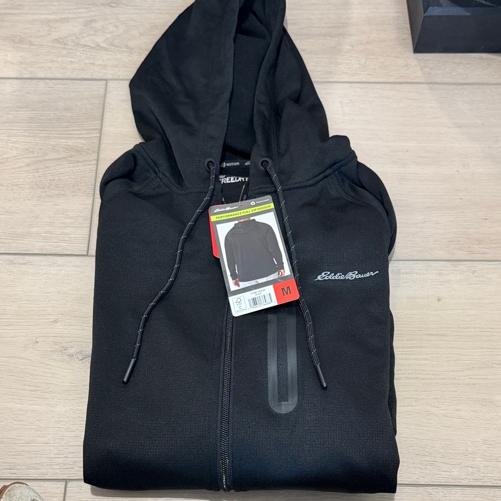 Eddie Bauer Black Hooded Jacket